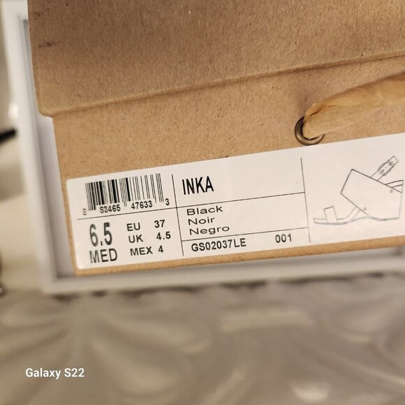 Gentle Souls by Kenneth Cole Women's Inka Wedge Sandal. Black. NIB. Size Various - Picture 9 of 10